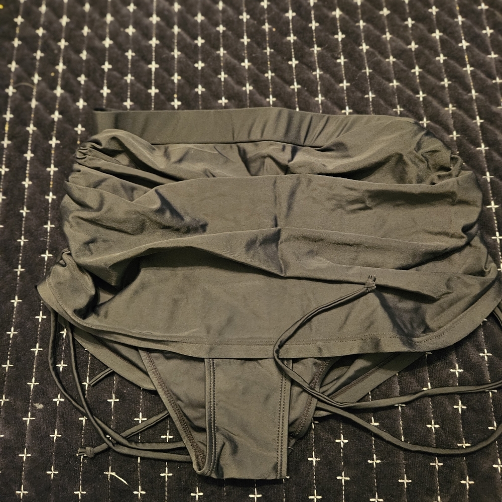High-Waisted Black Bikini Bottom - SHEKINI - Never Worn, No Tags.